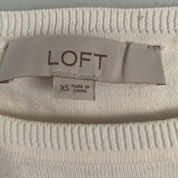 Loft XS Cream & Floral Top - Picture 4 of 6